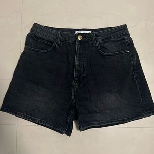 Black Denim Short